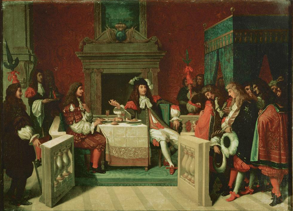 Luigi XIV pranza con Moliere